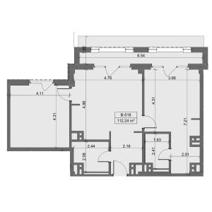 Bakı, yeni tikili 3 otaqlı, satılır, 112.2 m²  , Sabunçu rayonu, Nardaran qəs.