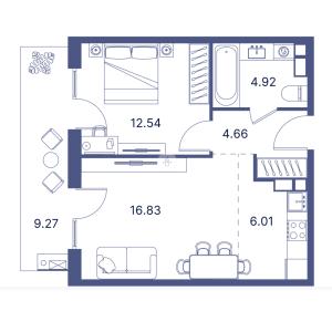 Bakı, yeni tikili 2 otaqlı, satılır, 61.8 m²  , Sabunçu rayonu, Nardaran qəs.