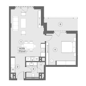 Bakı, yeni tikili 2 otaqlı, satılır, 77.9 m²  , Sabunçu rayonu, Nardaran qəs.