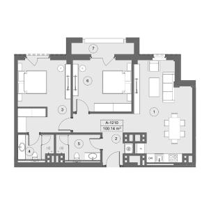Bakı, yeni tikili 3 otaqlı, satılır, 100.1 m²  , Sabunçu rayonu, Nardaran qəs.