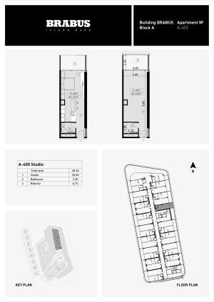 Bakı, yeni tikili 1 otaqlı, satılır, 48.4 m²  , Sabunçu rayonu, Nardaran qəs.
