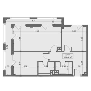 Bakı, yeni tikili 3 otaqlı, satılır, 110.3 m²  , Sabunçu rayonu, Nardaran qəs.