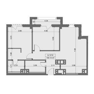 Bakı, yeni tikili 3 otaqlı, satılır, 100.1 m²  , Sabunçu rayonu, Nardaran qəs.