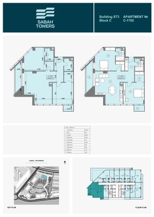 Bakı, yeni tikili 3 otaqlı, satılır, 109.6 m²  , Sabunçu rayonu, Nardaran qəs.