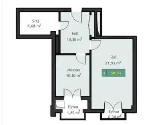 Bakı, yeni tikili 2 otaqlı, satılır, 65 m²  , Binəqədi rayonu, 8-ci mikrorayon