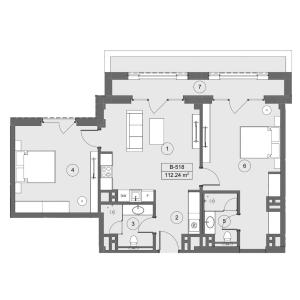 Bakı, yeni tikili 3 otaqlı, satılır, 112.2 m²  , Sabunçu rayonu, Nardaran qəs.