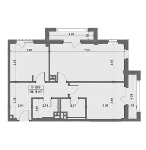 Bakı, yeni tikili 3 otaqlı, satılır, 98.2 m²  , Sabunçu rayonu, Nardaran qəs.