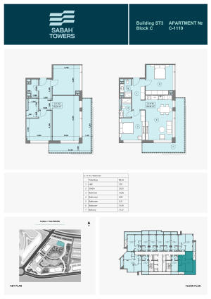 Bakı, yeni tikili 3 otaqlı, satılır, 99.3 m²  , Sabunçu rayonu, Nardaran qəs.