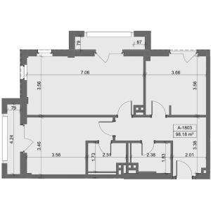 Bakı, yeni tikili 3 otaqlı, satılır, 98.2 m²  , Sabunçu rayonu, Nardaran qəs.