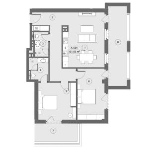 Bakı, yeni tikili 3 otaqlı, satılır, 131.8 m²  , Sabunçu rayonu, Nardaran qəs.
